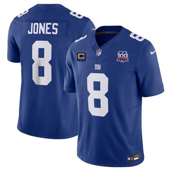 Men & Women & Youth New York Giants #8 Daniel Jones Blue 2024 F.U.S.E. With 4-Star C Patch And 100TH Season Patch Vapor Untouchable Limited Stitched Jersey,We sell and wholesale Men & Women & Youth New York Giants #8 Daniel Jones Blue 2024 F.U.S.E. With 4-Star C Patch And 100TH Season Patch Vapor Untouchable Limited Stitched Jersey on line form chian!
